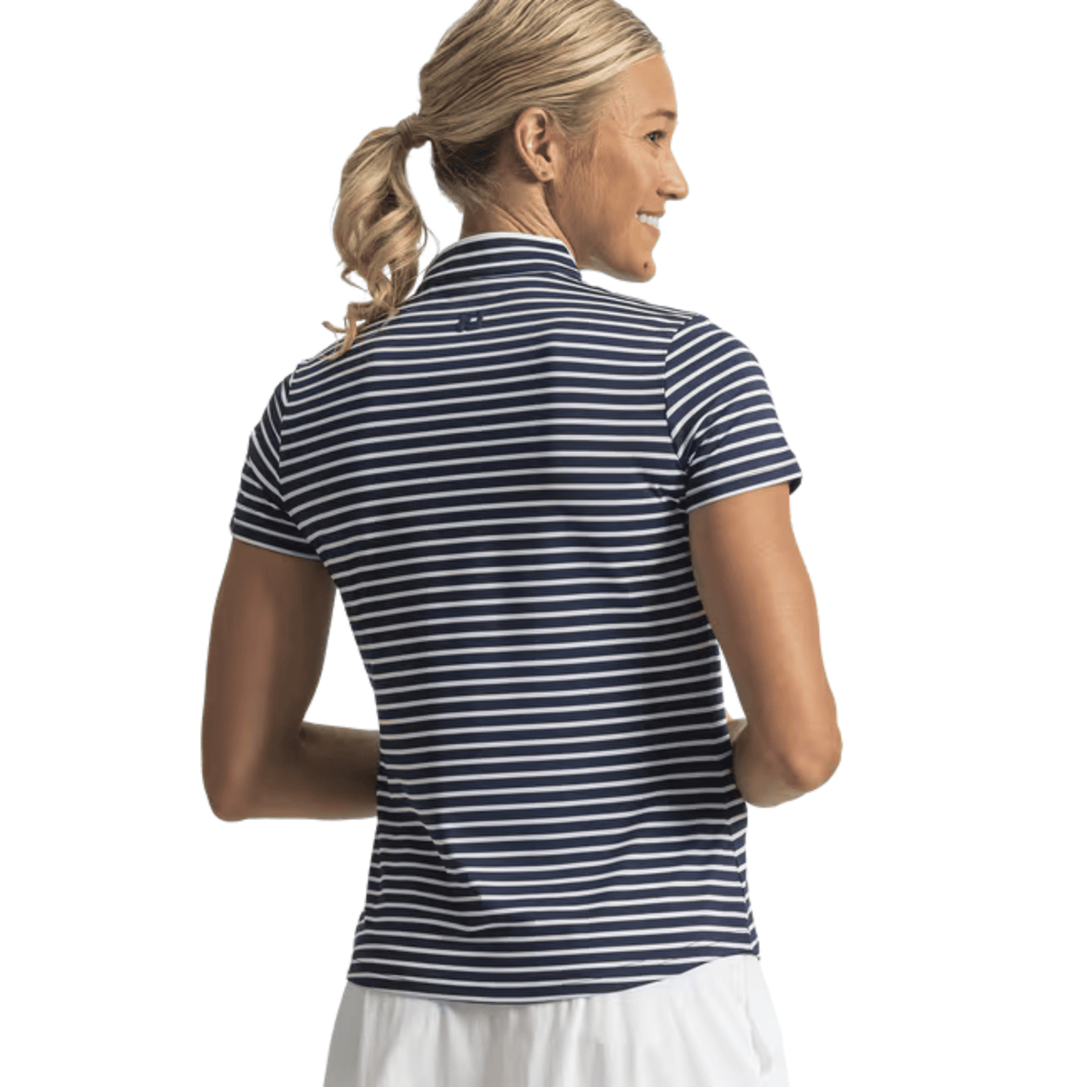 FootJoy Women's Zip Front Stripe Tank Polo