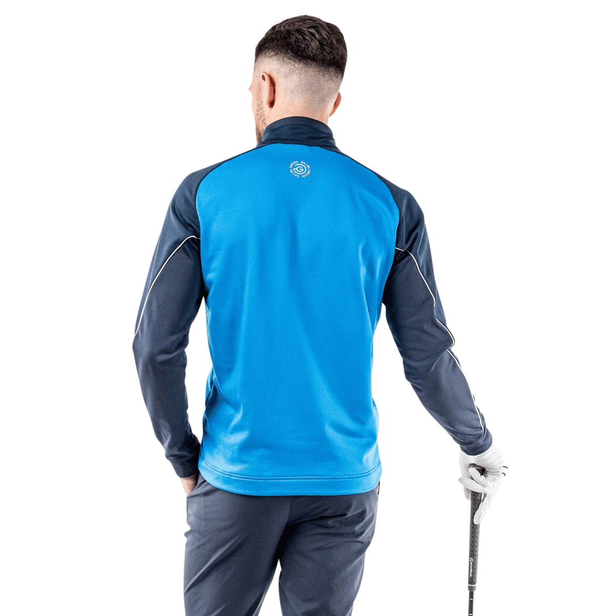 Galvin Green Daxton Mid-Layer Sweater Blue/Navy/White SMALL