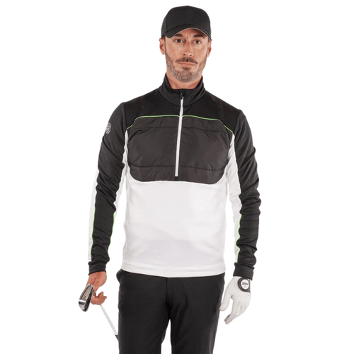 Galvin Green Douglas Mid-Layer Sweater White Black
