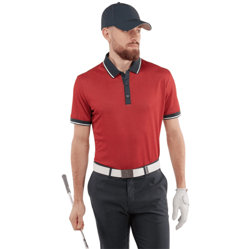 Galvin Green Miller Golf Polo Red Navy