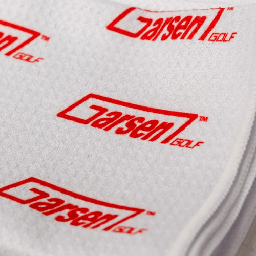 Garsen Waffle Golf Towel White/Red