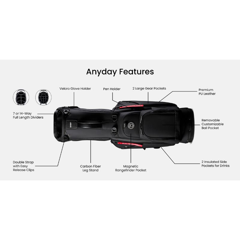 Ghost Golf ANYDAY 7-Way Stand Bag