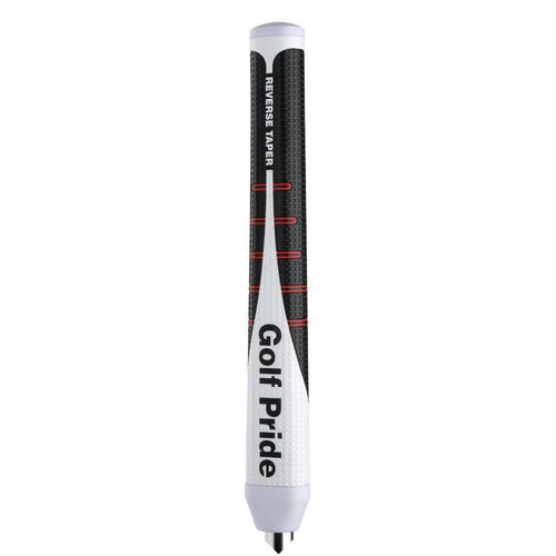 Golf Pride Reverse Taper Round Putter Grip - Medium White Black