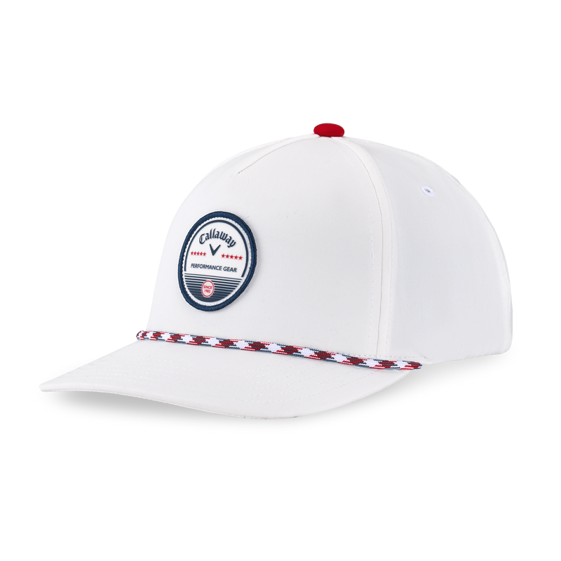 Callaway Bogey Free Adjustable Hat White Red Navy OSFA