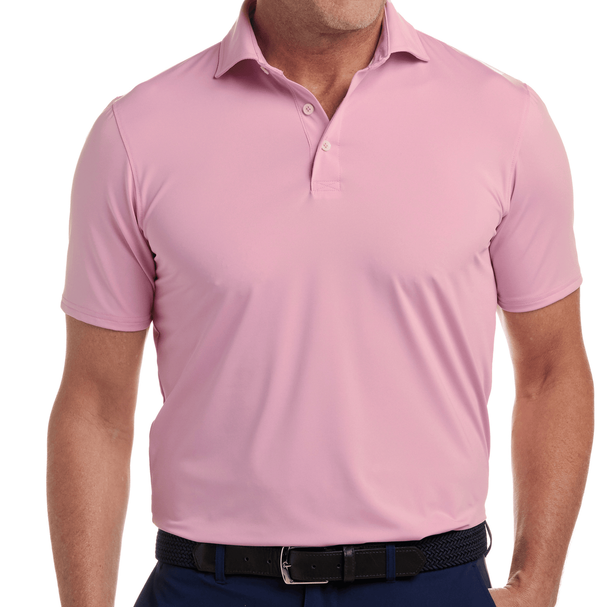 Holderness & Bourne The Anderson Polo Scotch Pink