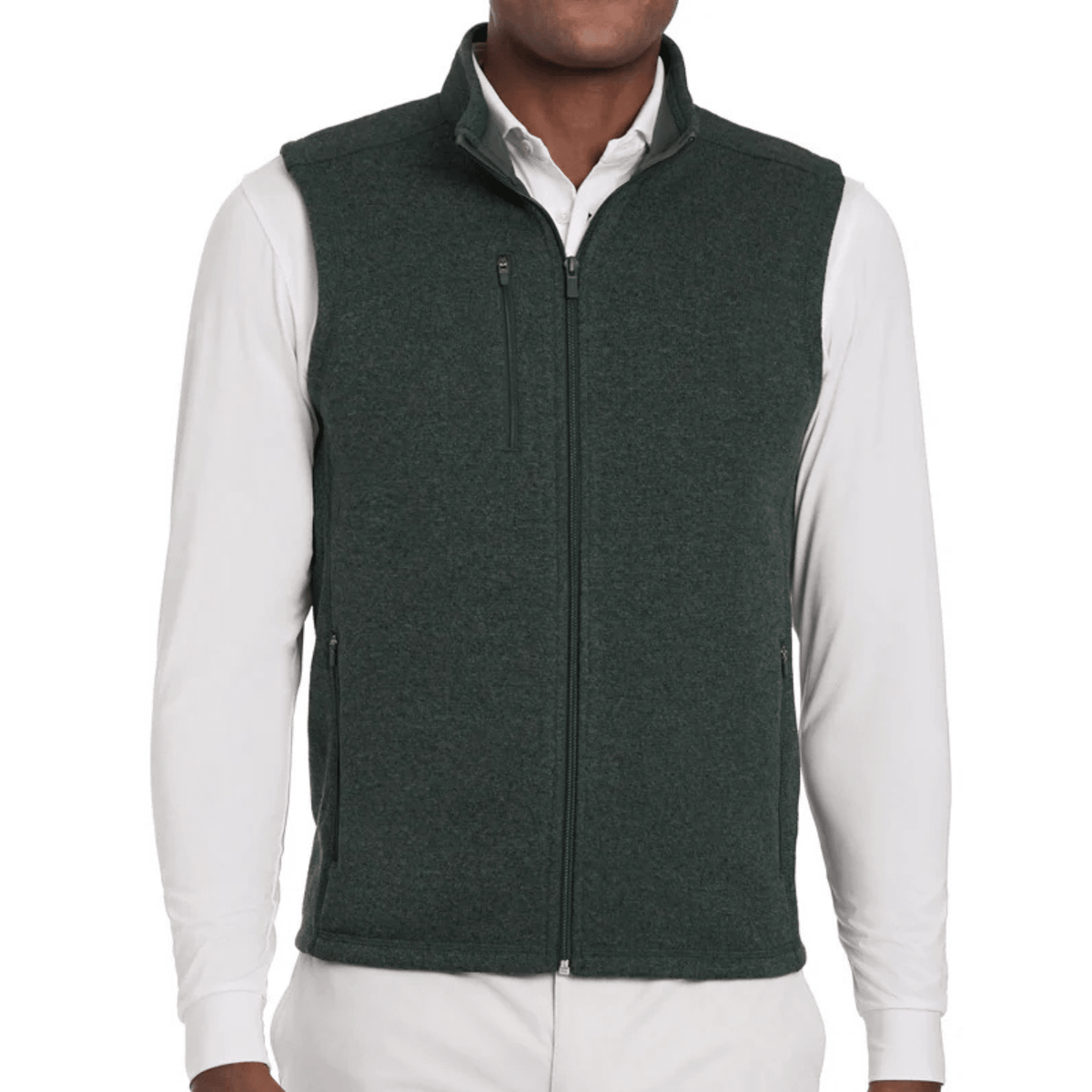 Holderness & Bourne The Ashby Vest Heathered Ivy