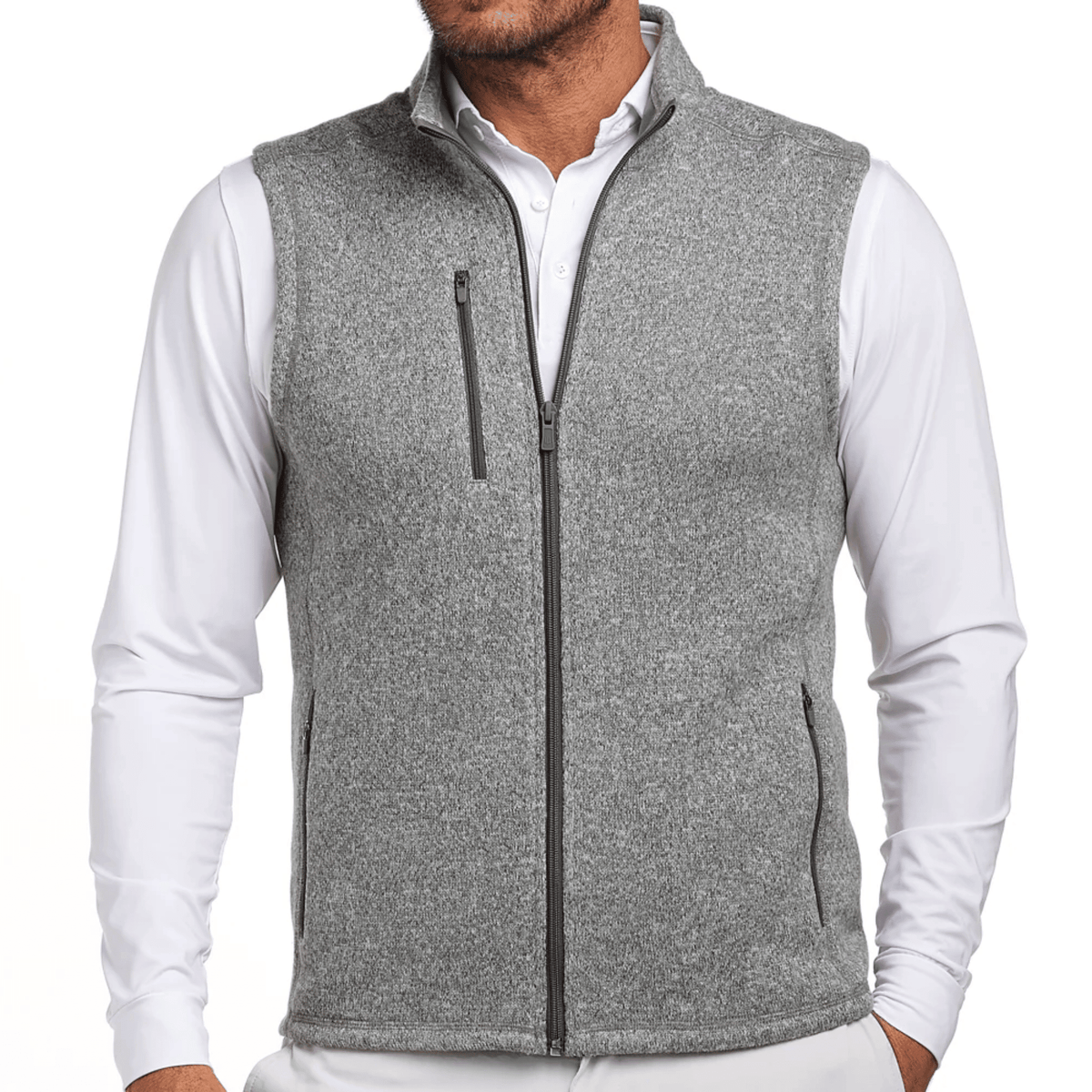 Holderness & Bourne The Ashby Vest Heathered Grey