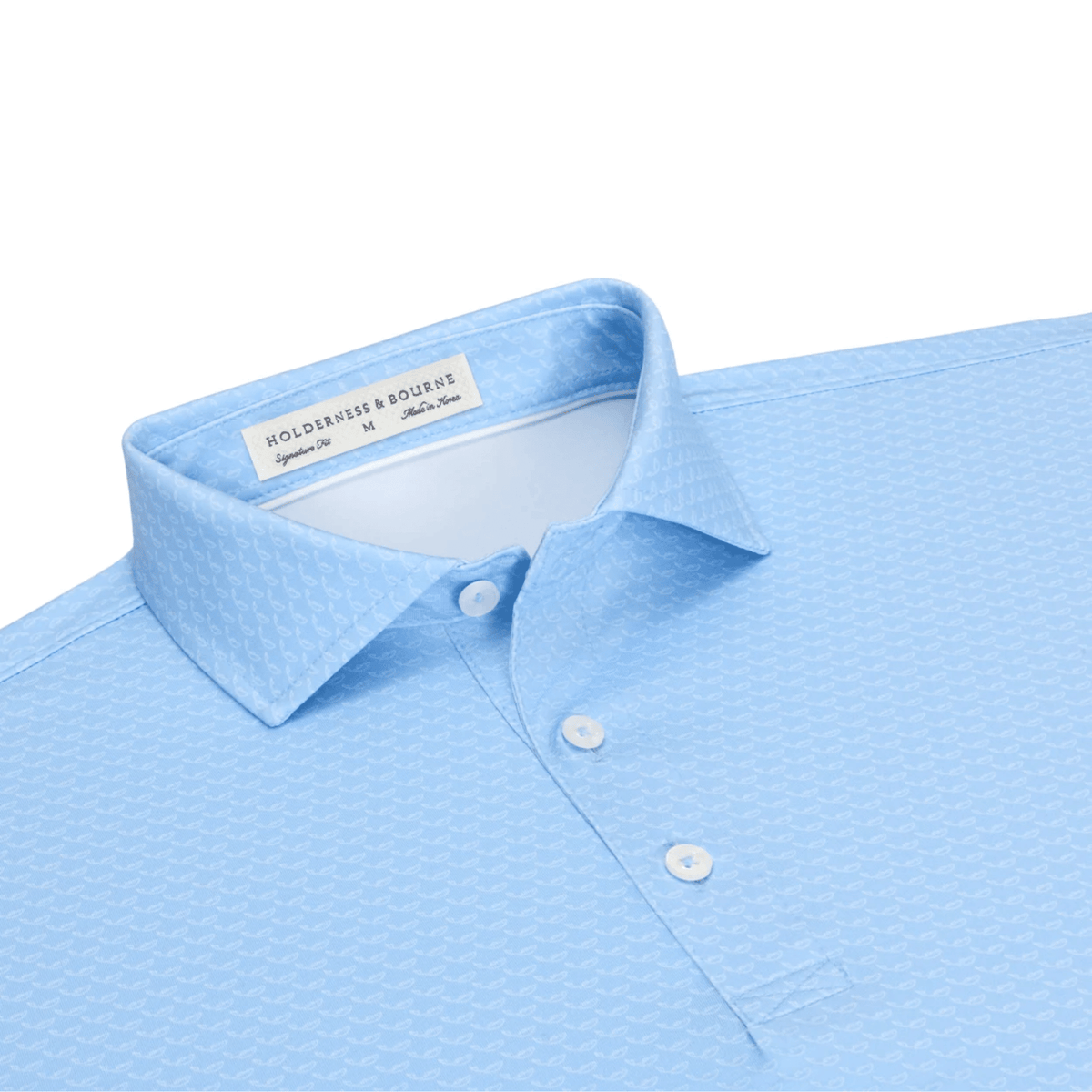 Holderness & Bourne The Bassett Polo Vista Blue MEDIUM