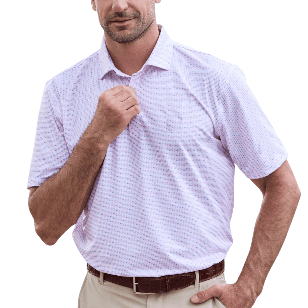Holderness & Bourne The Cadogan Polo Belmont/Horizon Blue SMALL