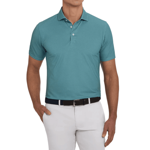 Holderness & Bourne The Collins Polo Cascade Green Pacific Blue