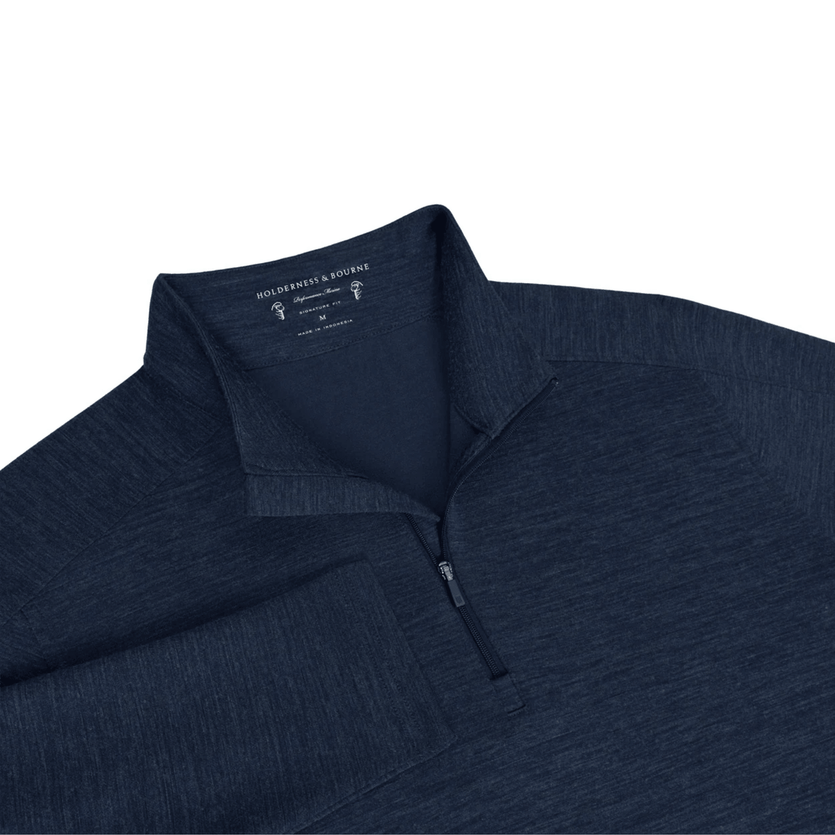 Holderness & Bourne The Coyne Pullover Sweater Heathered Navy MEDIUM