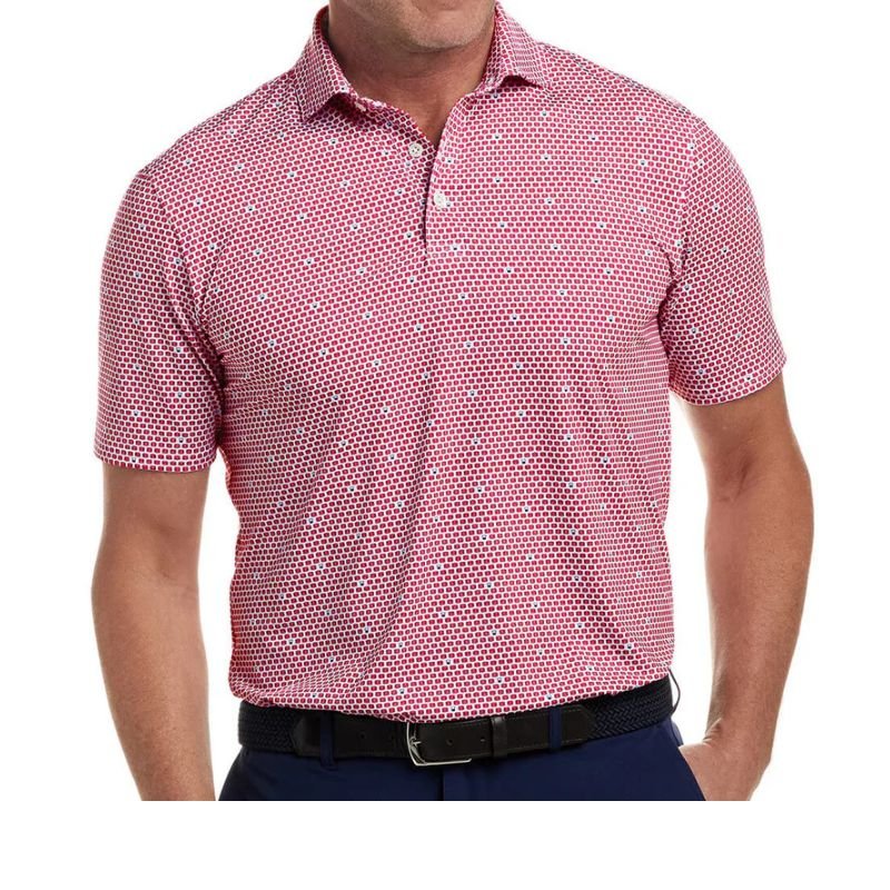 Holderness & Bourne The Elgin Polo Vintage Claret Navy White