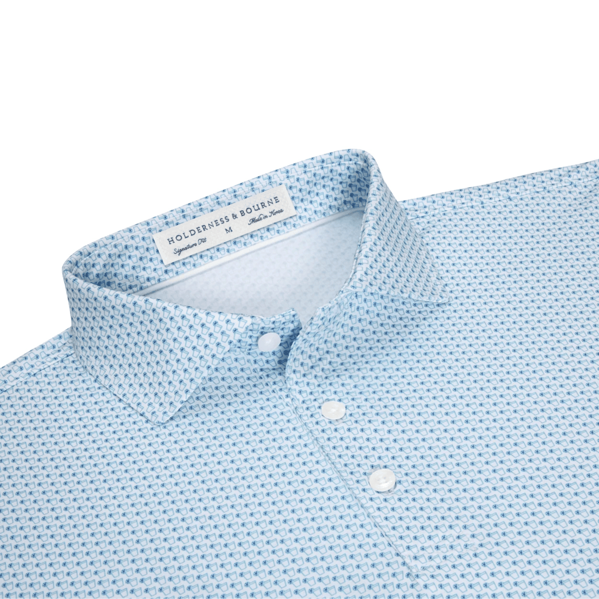 Holderness & Bourne The Fulton Polo Harbor/Maidstone Blue SMALL