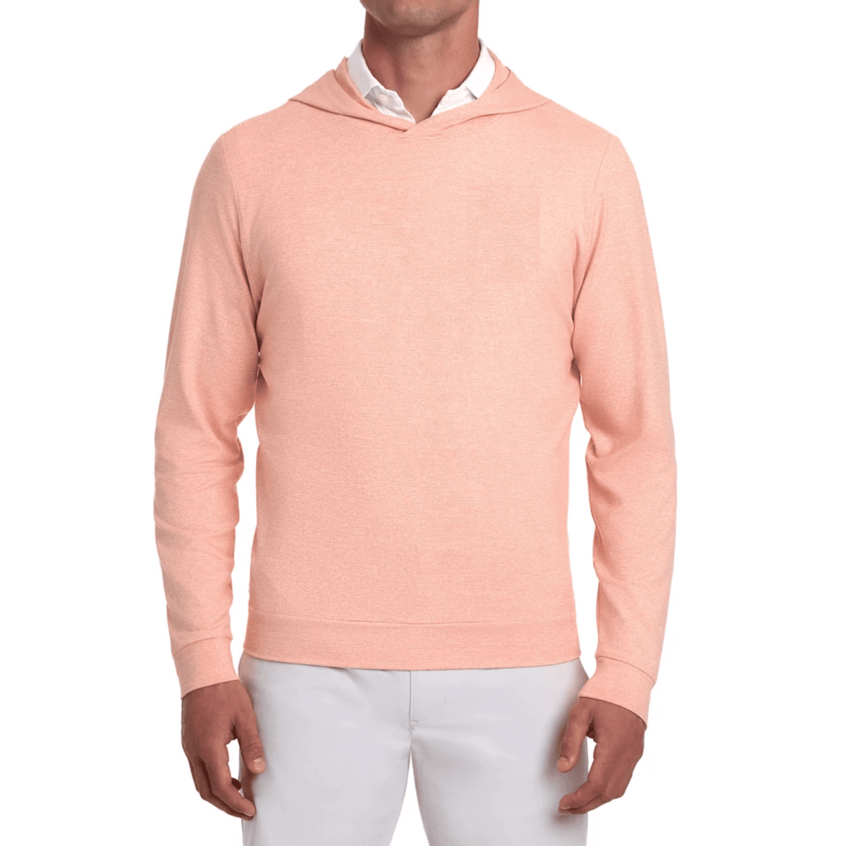 Holderness & Bourne The Hamilton Hoodie Heathered Nectarine White