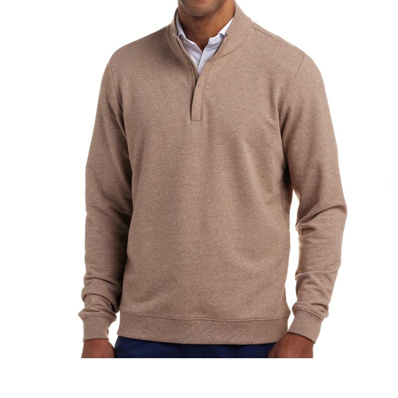 Holderness & Bourne The Harper 1/4 Zip Sweater Heathered Fescue