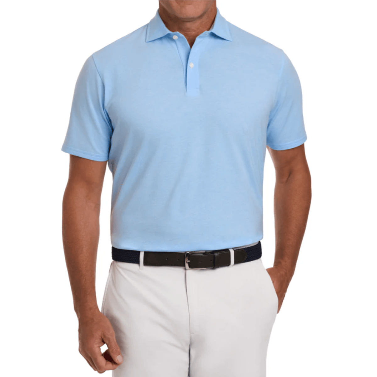 Holderness & Bourne The Hatcher Polo Vista Blue White