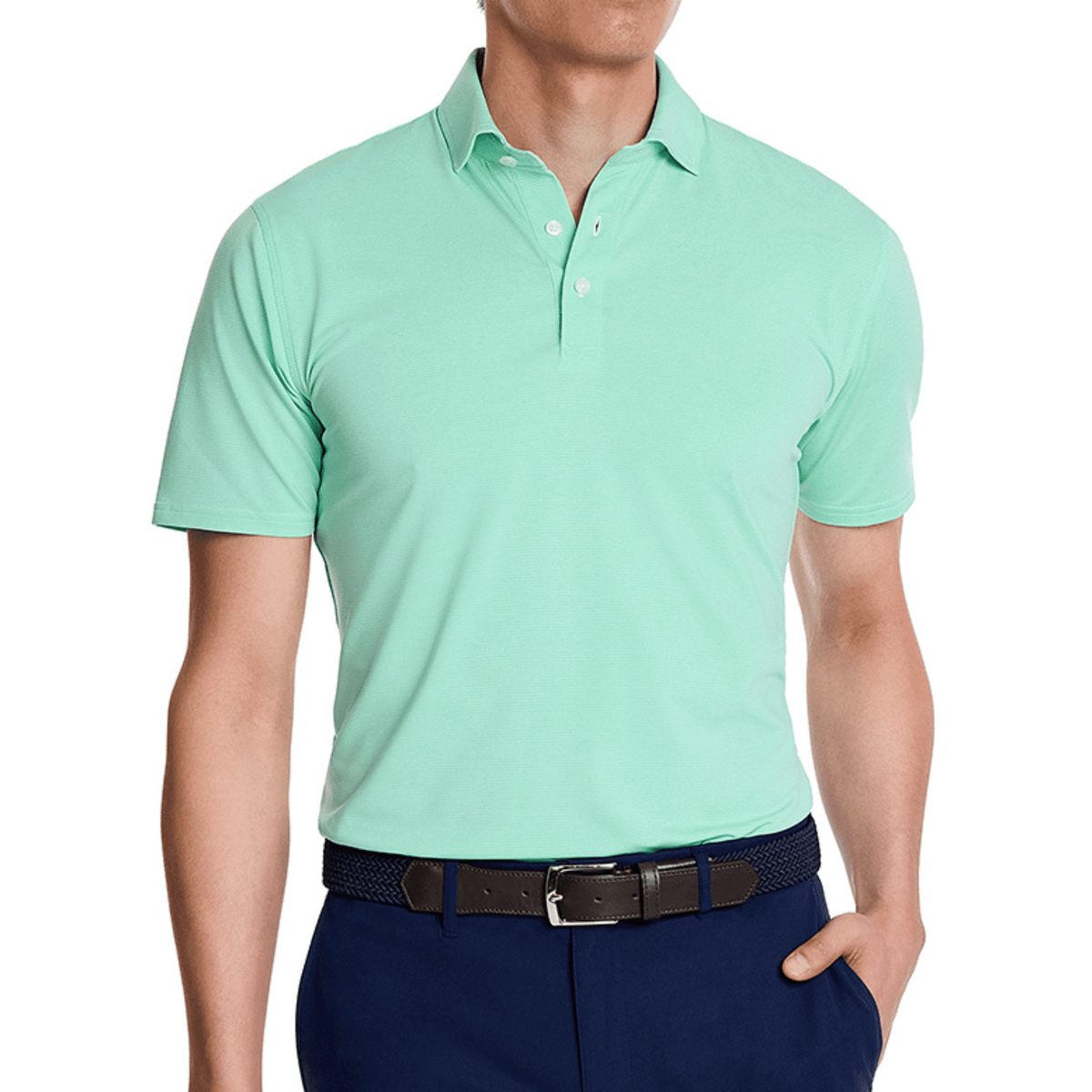 Holderness & Bourne The Holland Polo Heathered Abaco