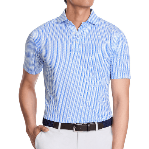 Holderness & Bourne The Jarvis Polo White Marlin Blue Skye