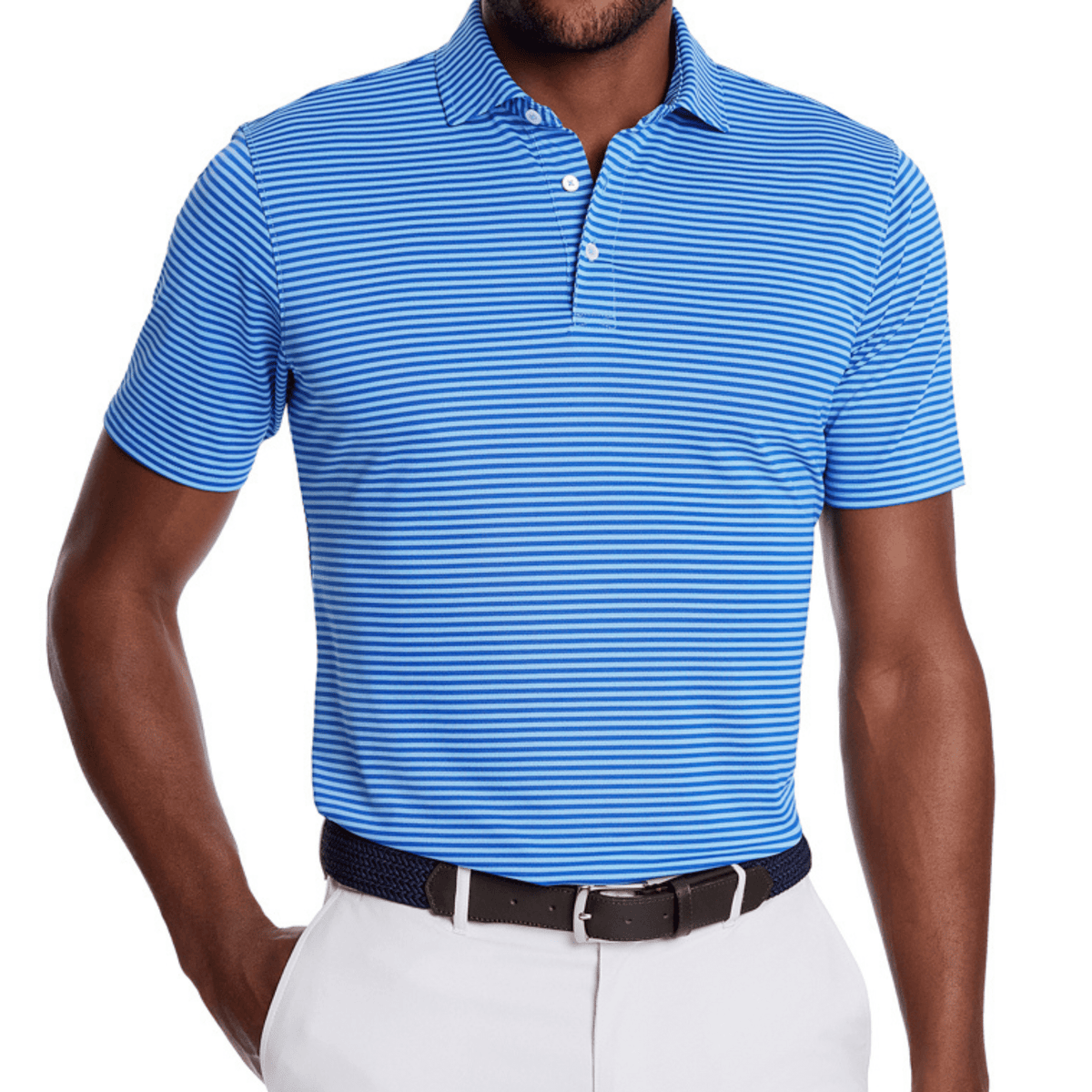 Holderness & Bourne The Maxwell Polo Marlin Blue Skye