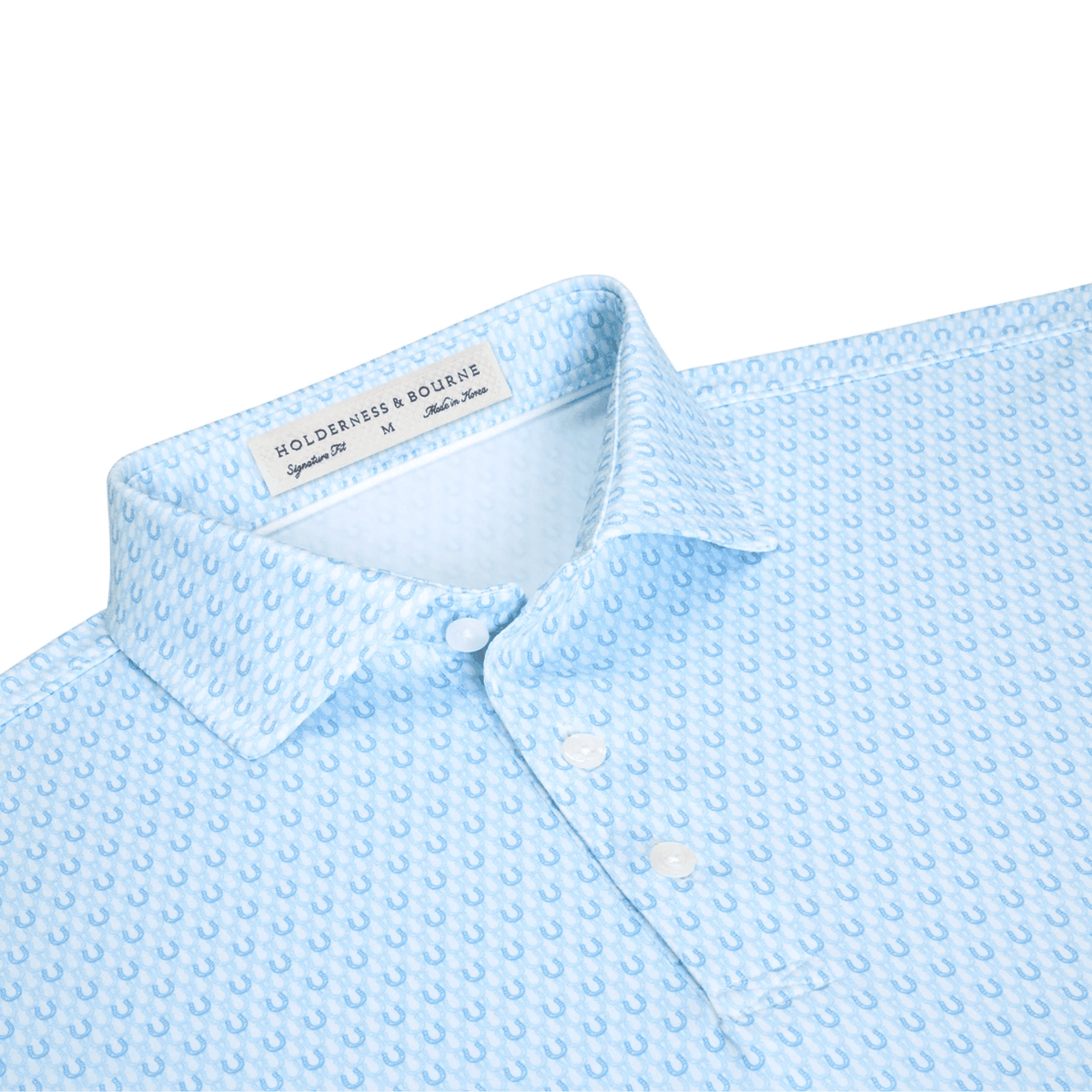 Holderness & Bourne The Rivers Polo Vista Blue & Horizon Blue XXL
