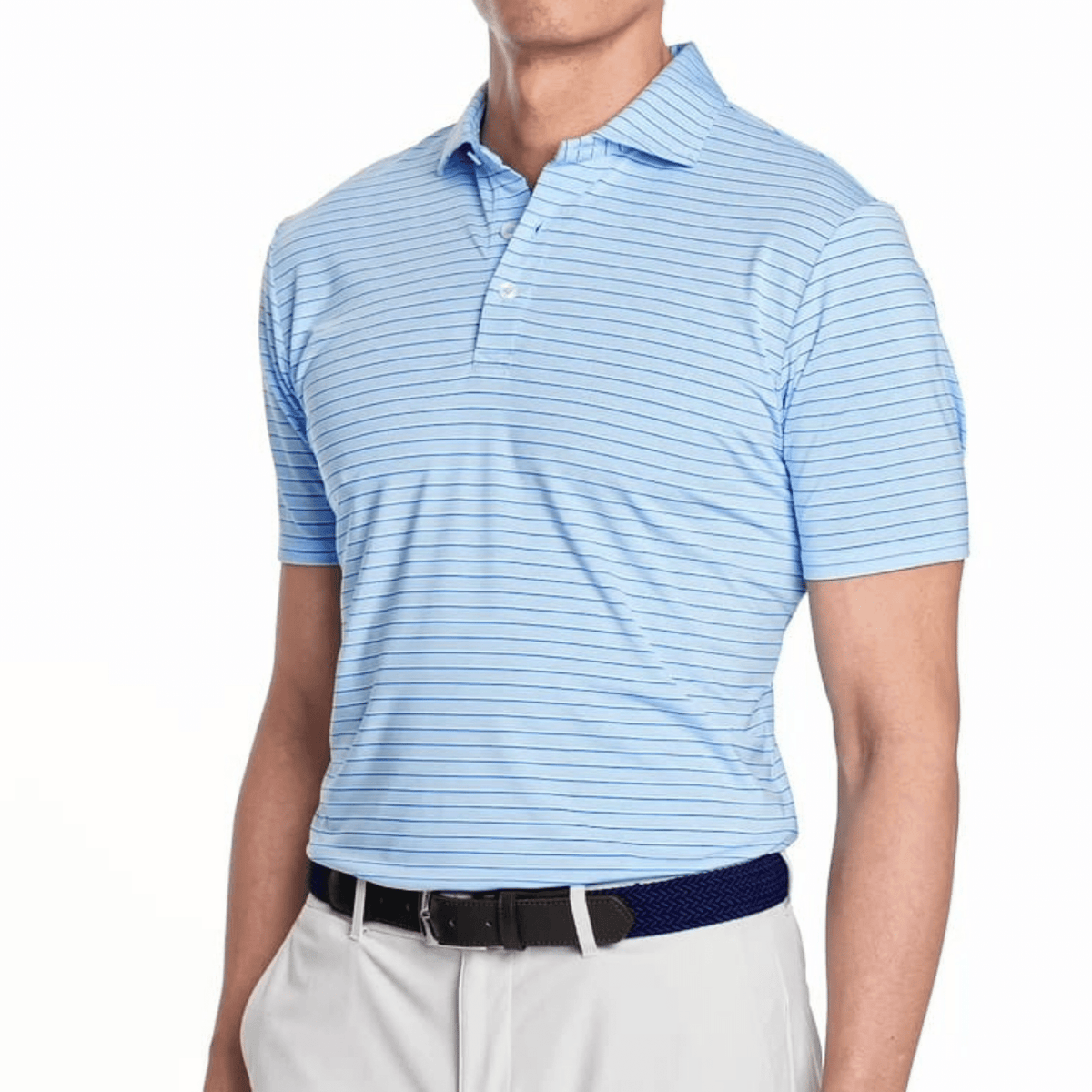 Holderness & Bourne The Springer Polo Skye White Marlin Blue