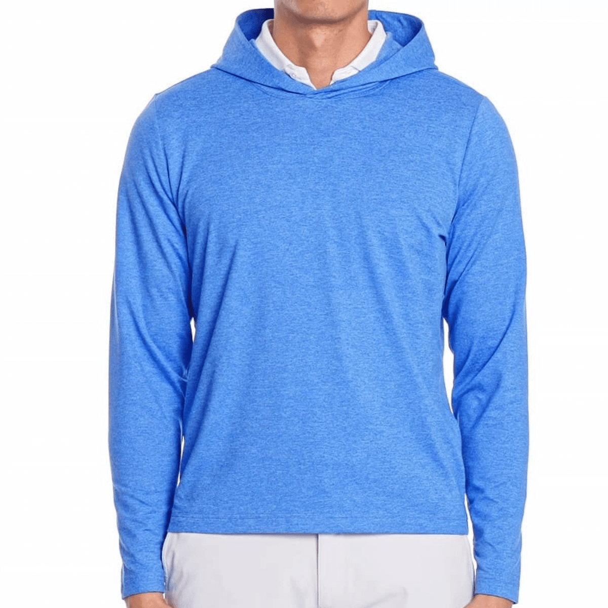 Holderness & Bourne The Stowe Hoodie Heathered Marlin Blue
