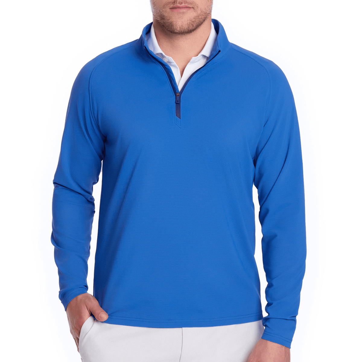 Holderness & Bourne The Stuart 1/4 Zip Sweater Marlin Blue