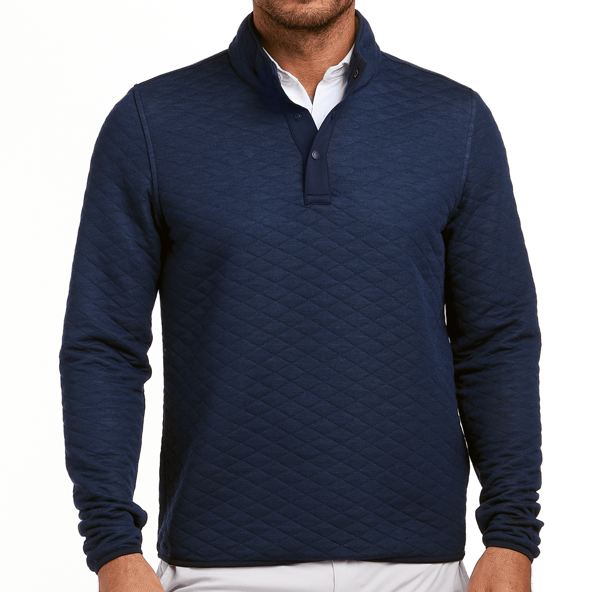 Holderness & Bourne The Sullivan Sweater Heathered Navy