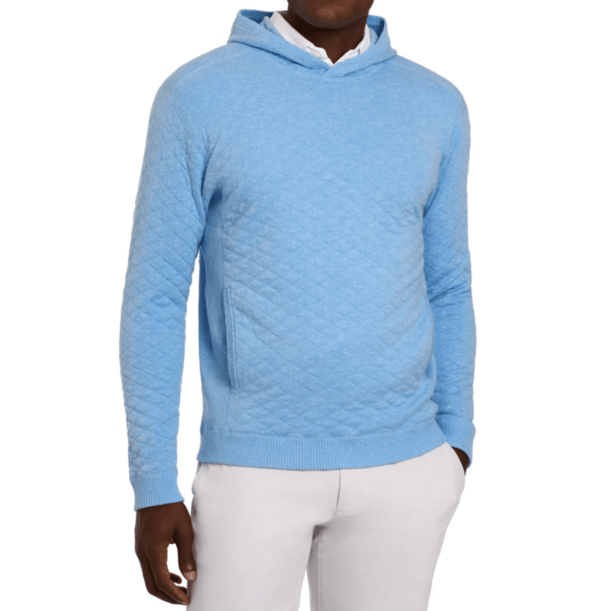 Holderness & Bourne The Wallace Hoodie Heathered Vista Blue
