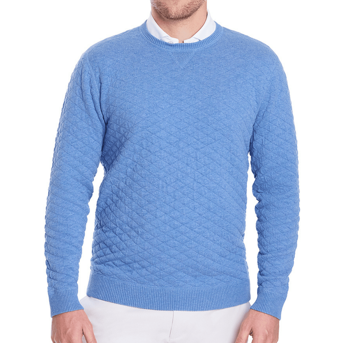 Holderness & Bourne The Ward Pullover Sweater Heathered Marlin Blue