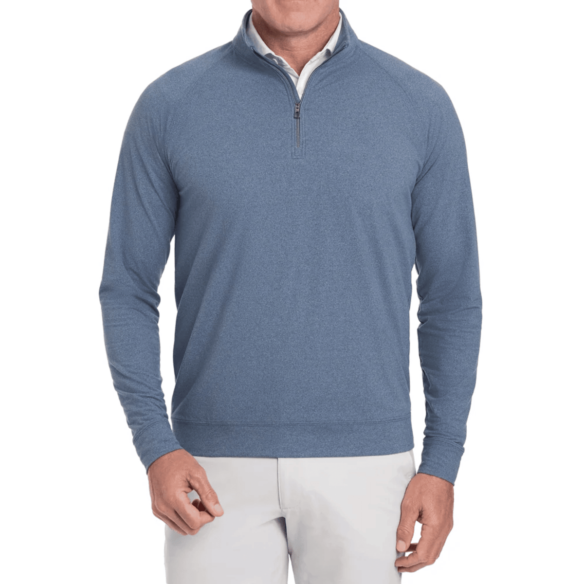 Holderness & Bourne The Westland 1/4 Zip Sweater Heathered Andover
