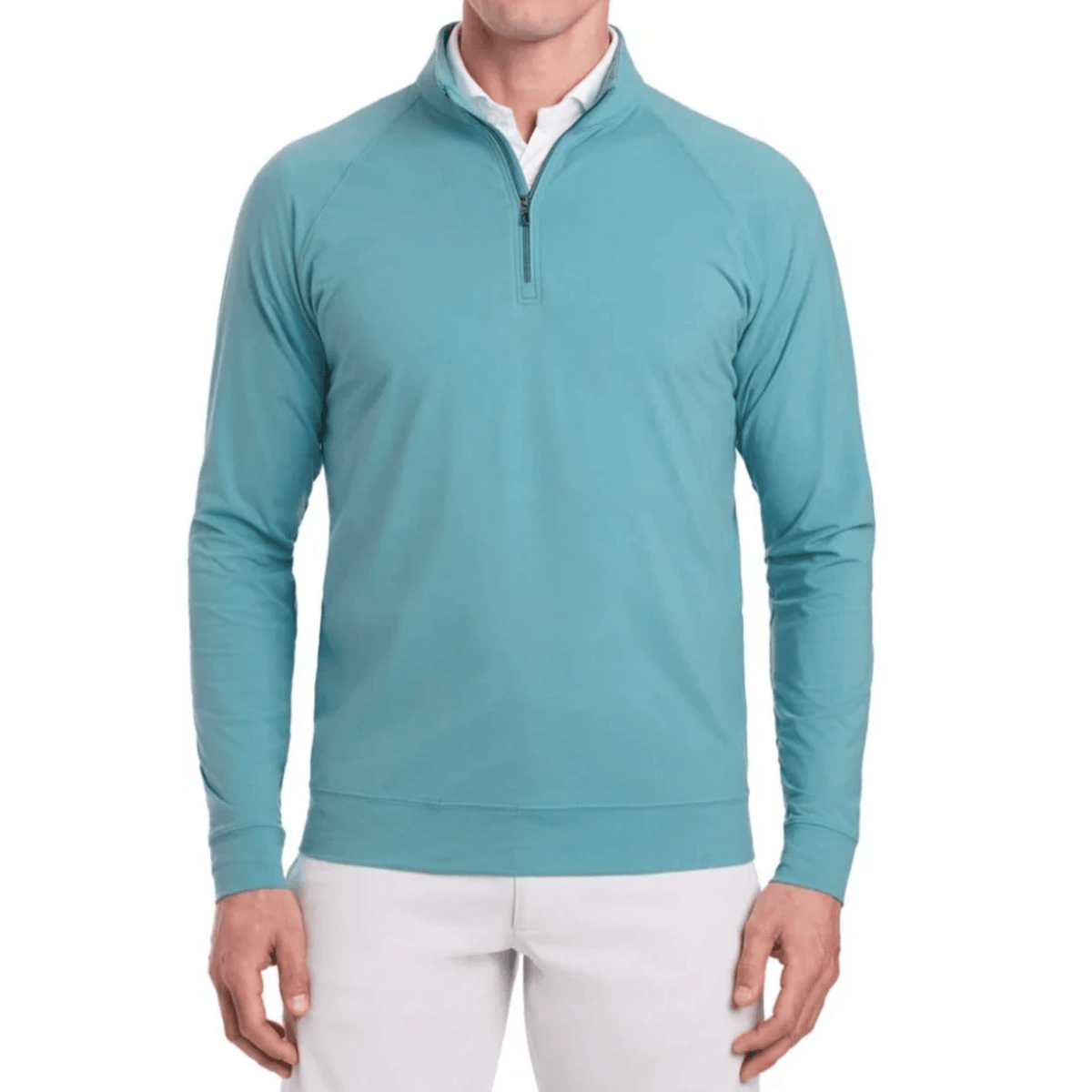 Holderness & Bourne The Westland 1/4 Zip Sweater Heathered Harbor