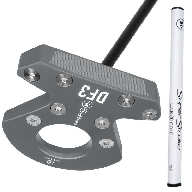 L.A.B. Golf DF3 Putter - Counterbalance Charcoal (Black Accra Shaft) 38"