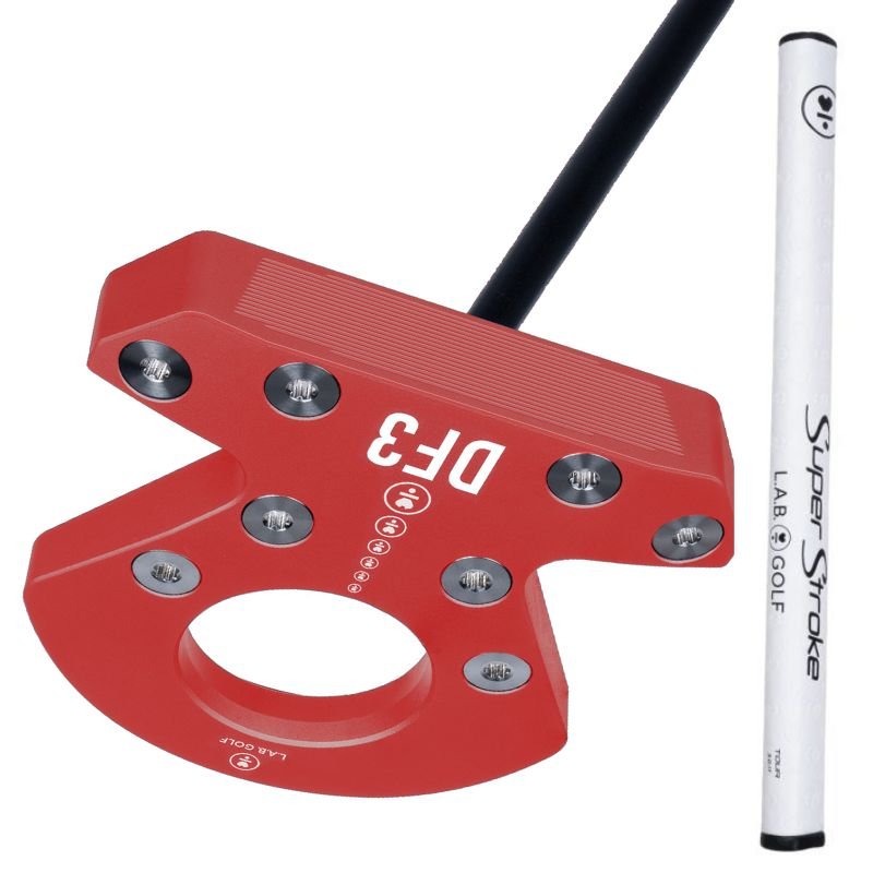 L.A.B. Golf DF3 Putter - Counterbalance Red (Black Accra Shaft) 38"