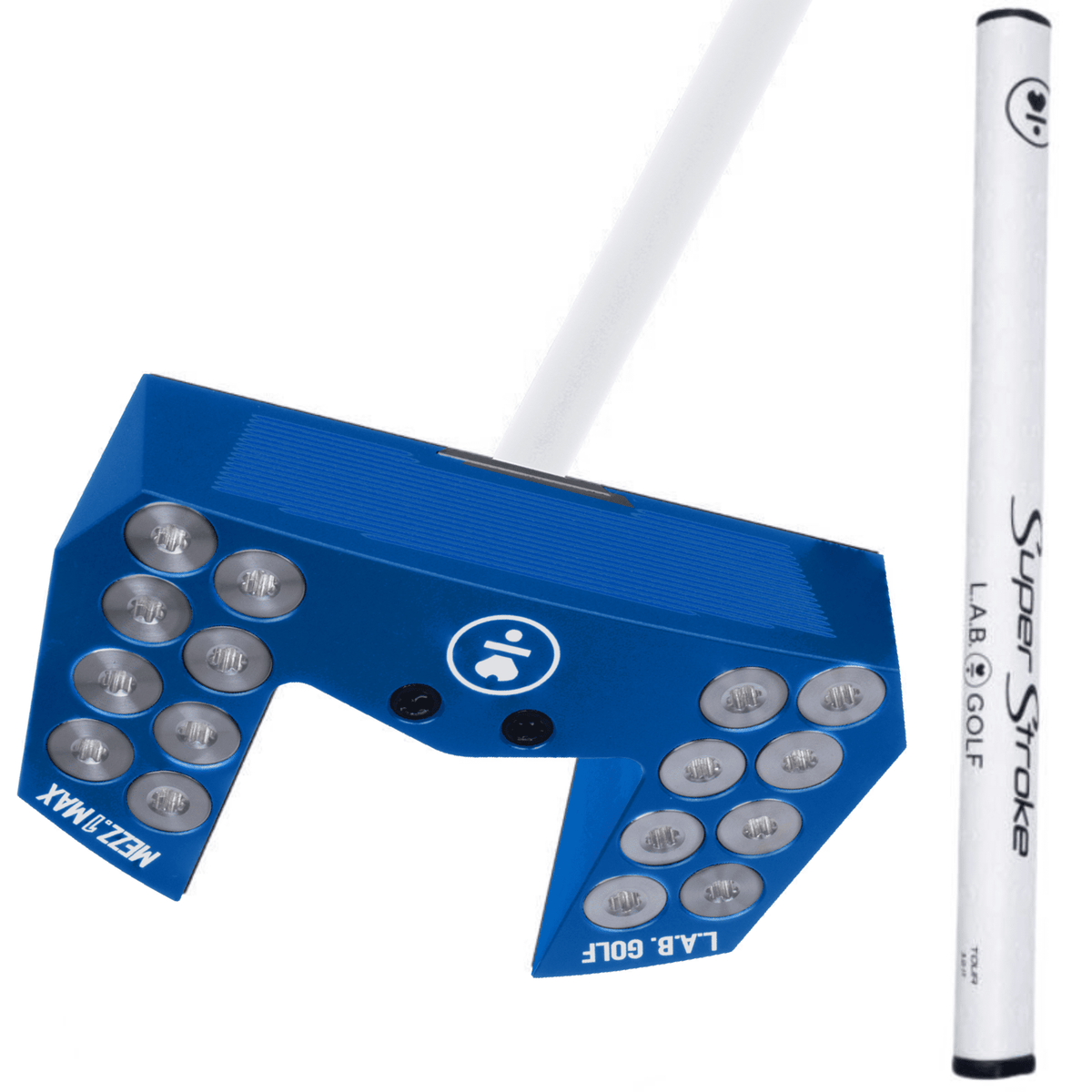 L.A.B. Golf MEZZ.1 MAX Putter - Counterbalance - Camilo Villegas's Gamer Right Blue (White Accra Shaft) 38"