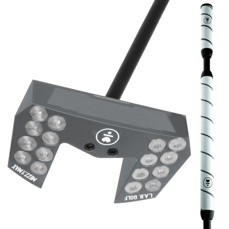 L.A.B. Golf MEZZ.1 MAX Putter - Sweeper - Lucas Glover's Gamer (Single Line Alignment) Platinum (Black Accra Shaft) 45"