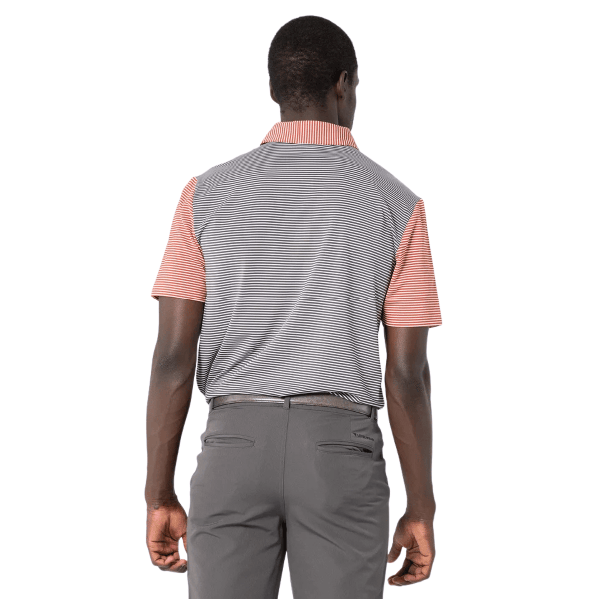 Levelwear Aruba Polo Red Ochre/Charcoal SMALL