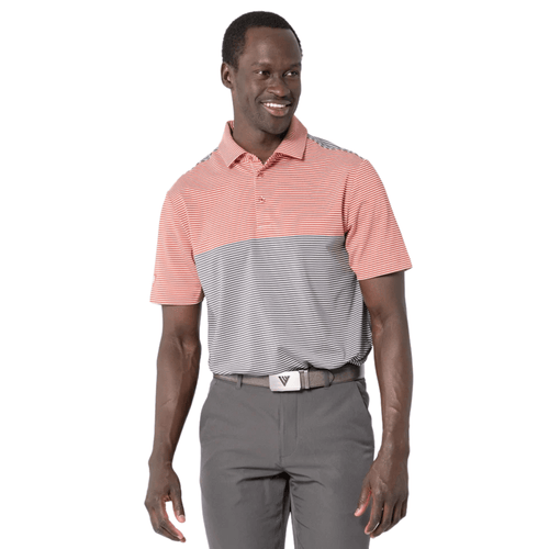 Levelwear Aruba Polo Red Ochre/Charcoal SMALL