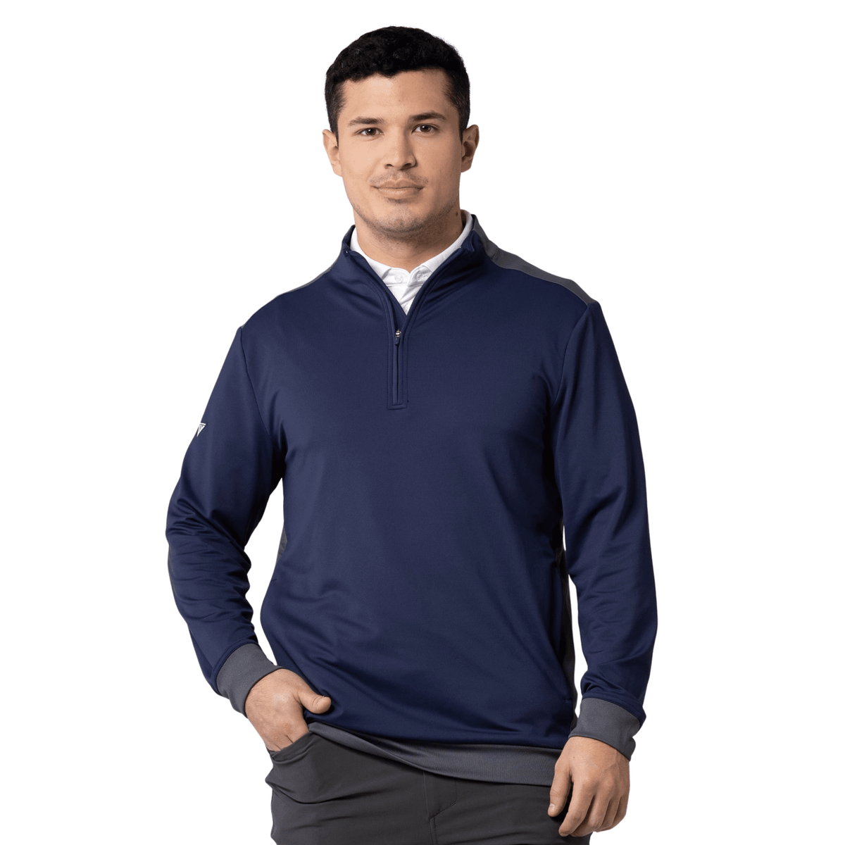 Levelwear Crosswind Pullover Sweater Navy Charcoal