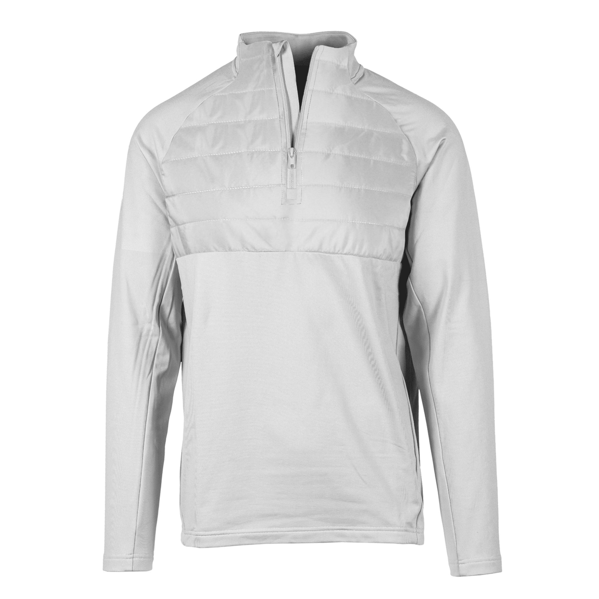 Levelwear Frequency Quilted 1/4 Zip Sweater White