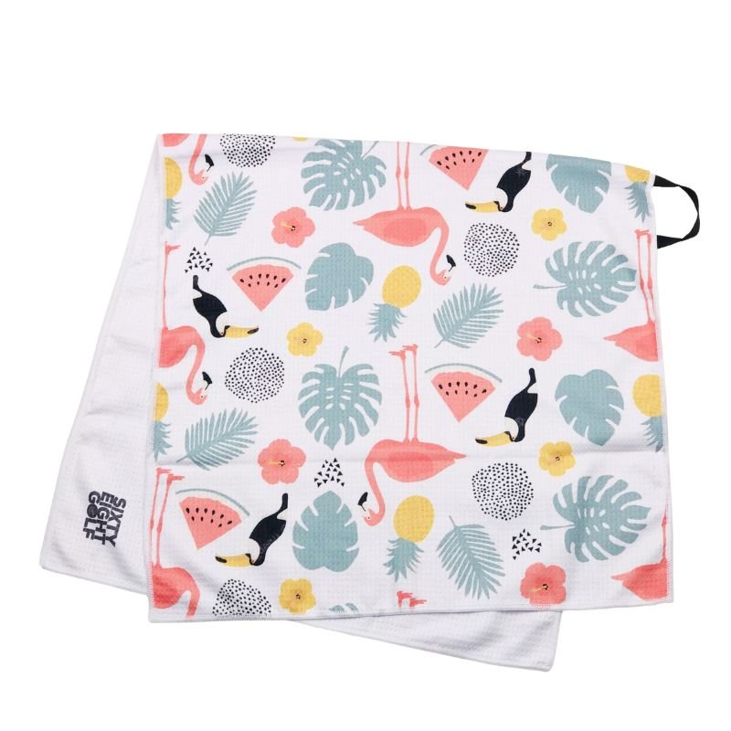 MicroFiber Golf Towels Watermelon White