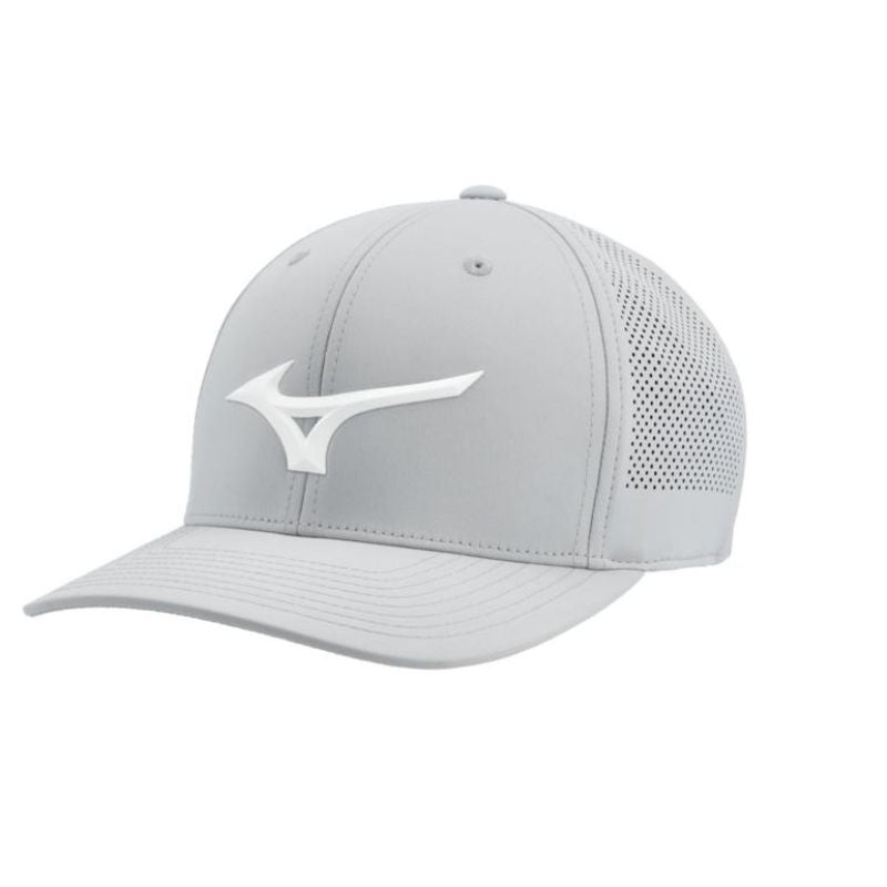 Mizuno Tour Vent Snapback Hat Light Grey