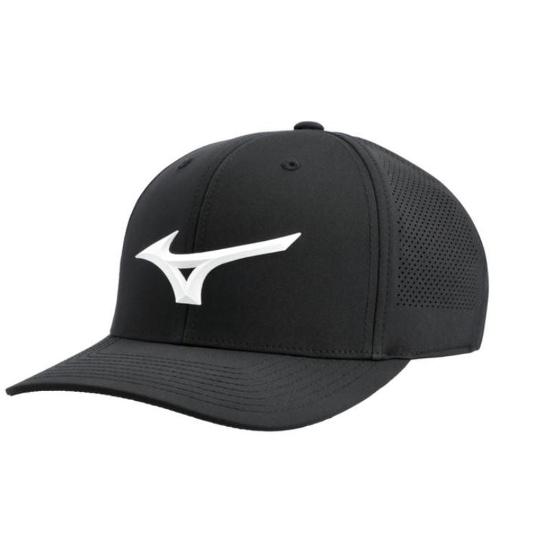Mizuno Tour Vent Snapback Hat Black