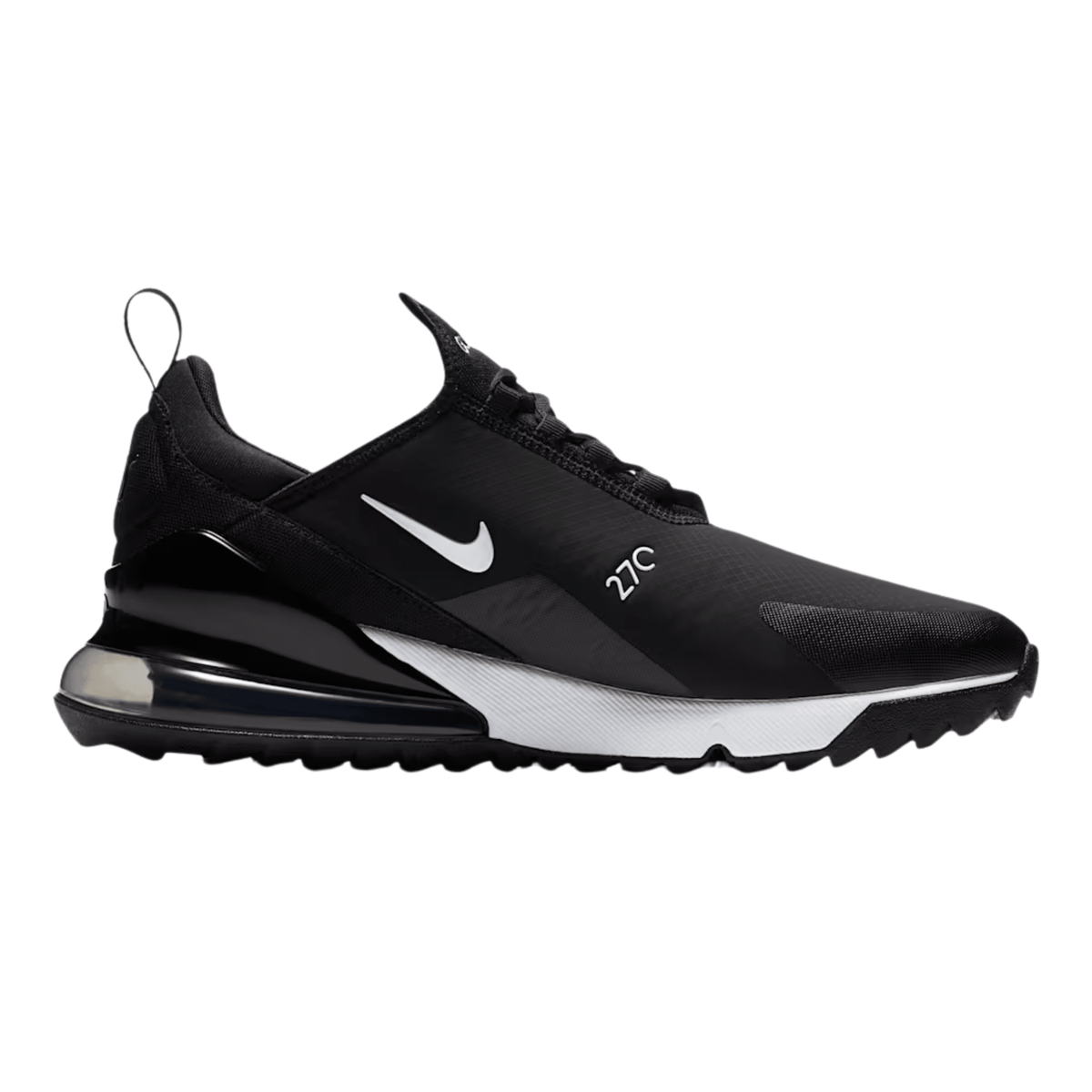 Nike Air Max 270 G Spikeless Golf Shoes Black Hot Punch White Medium