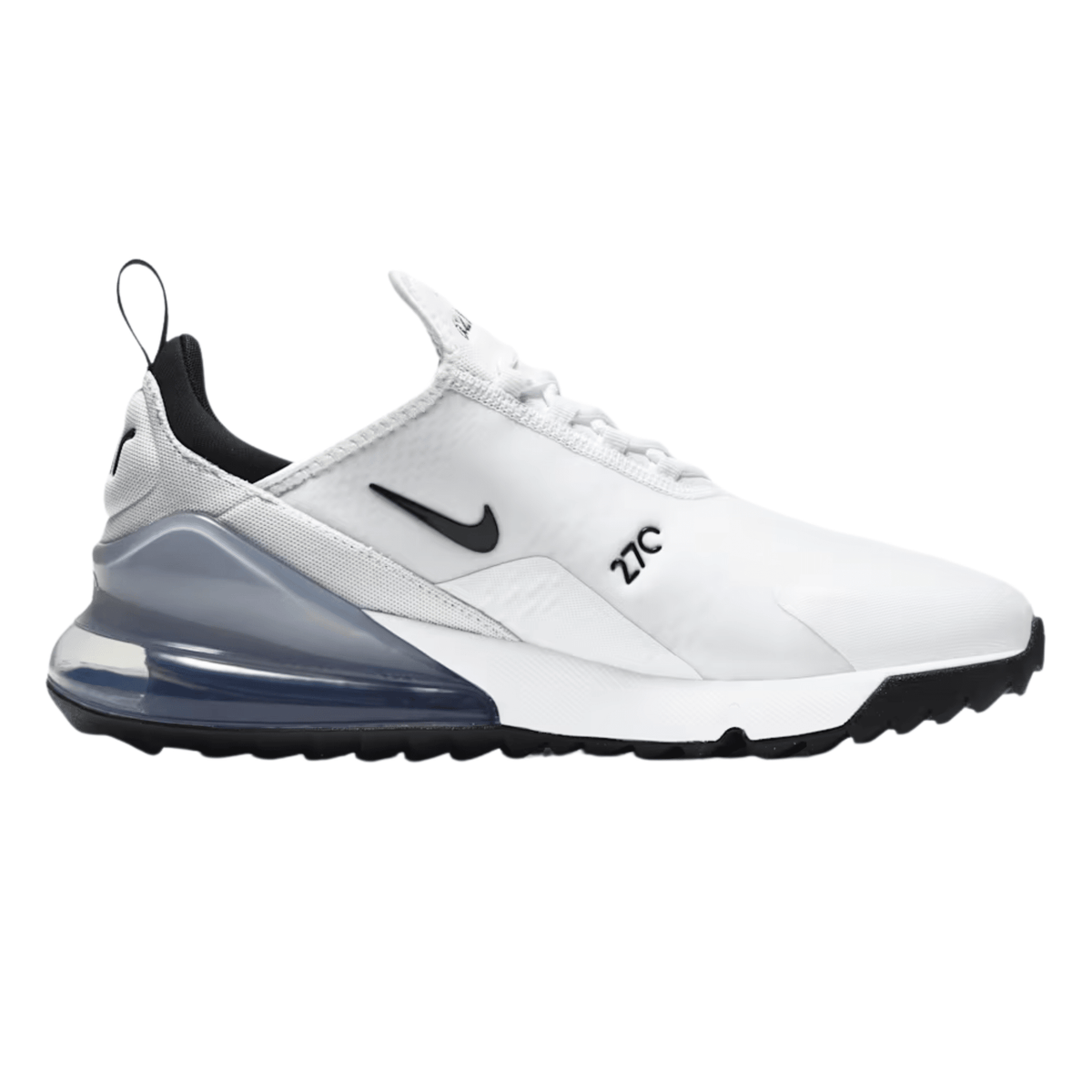 Nike Air Max 270 G Spikeless Golf Shoes White Pure Platinum Black Medium
