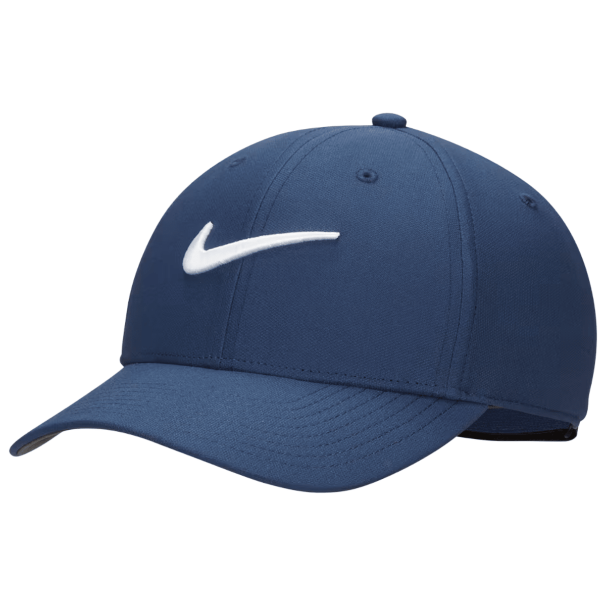 Nike Dri-FIT Club Structured Swoosh Golf Hat Midnight Navy White