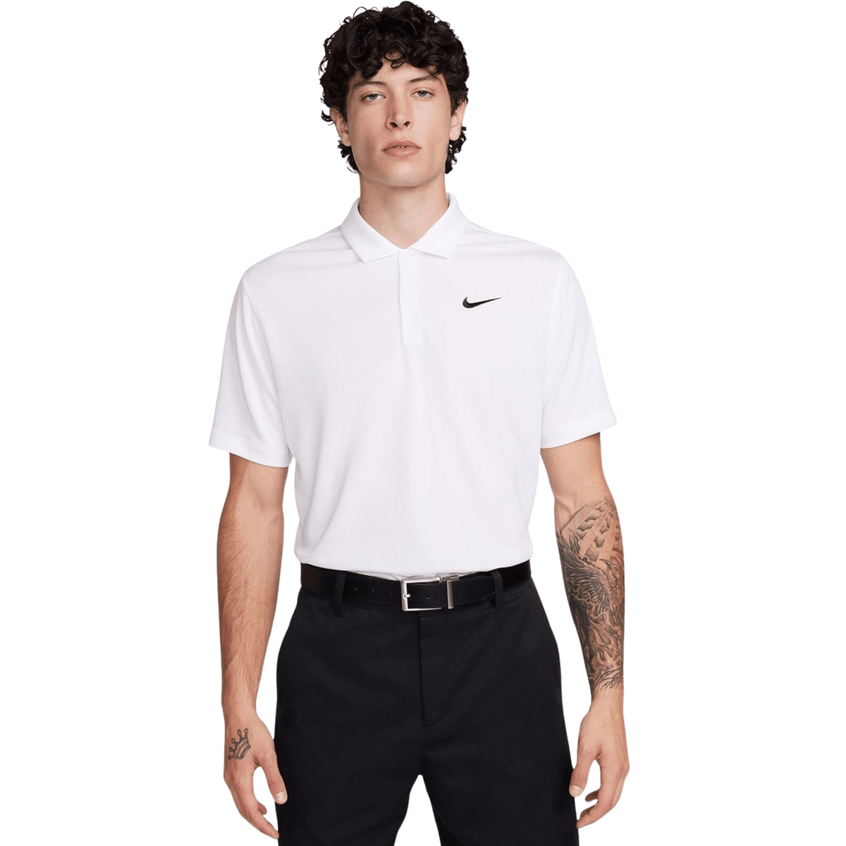 Nike Dri-FIT Core Polo Solid White Black