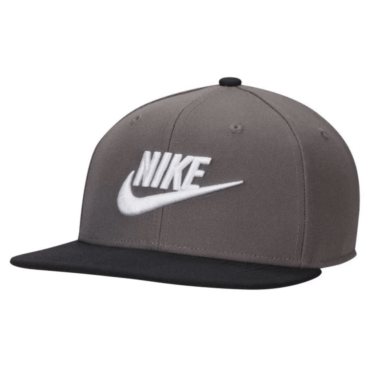 Nike Dri-FIT Pro Structured Futura Golf Hat Iron Grey Black White