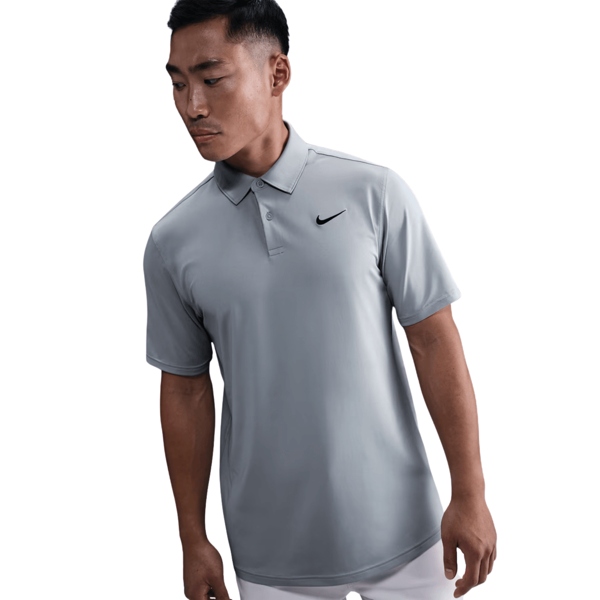 Nike Dri-FIT Velocity Solid Polo Wolf Grey Black