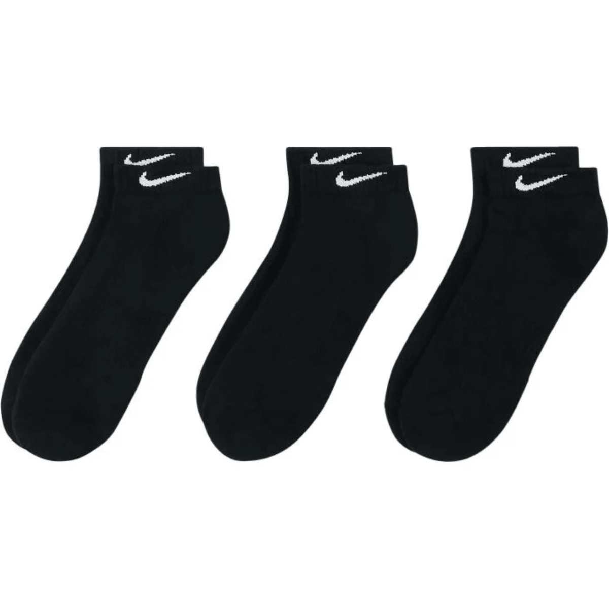 Nike Everyday Cushioned Training Low Socks - 3 Pack Black